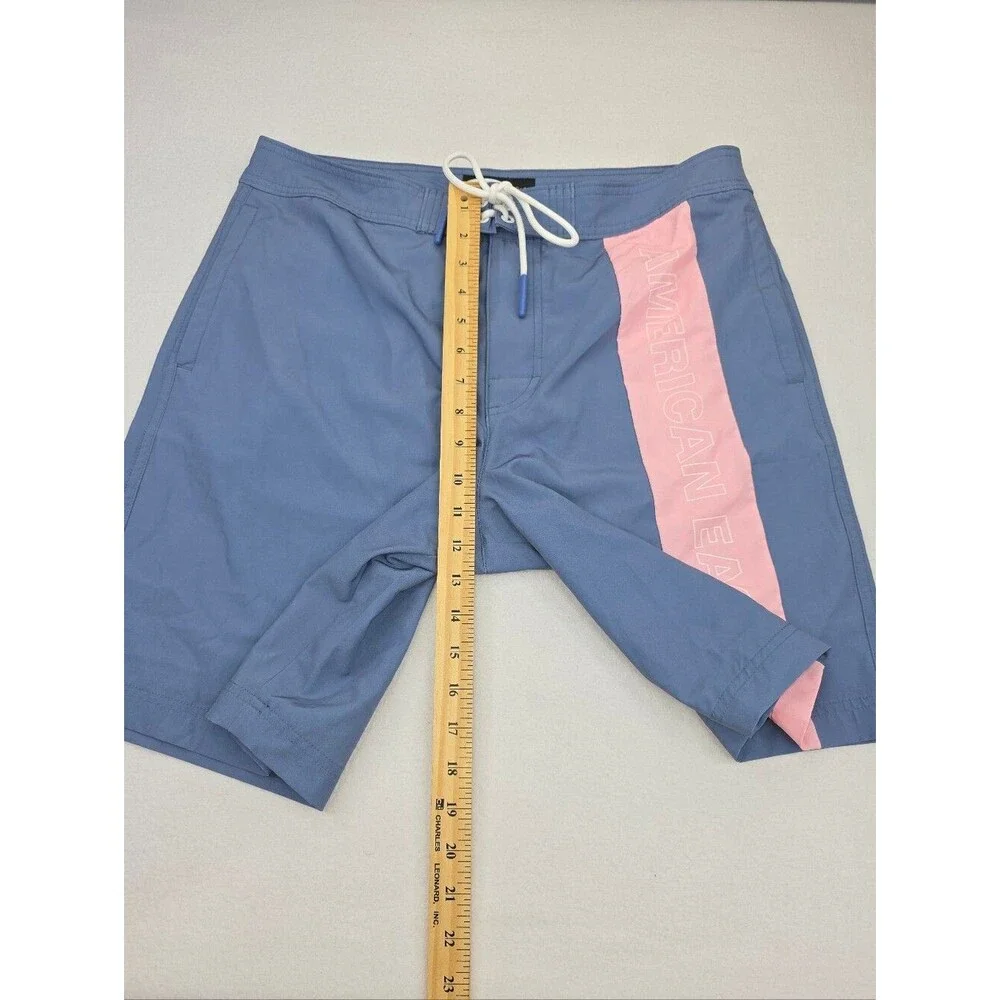 American Eagle Blue Pink Swim/Board Shorts Size Medium 3924
